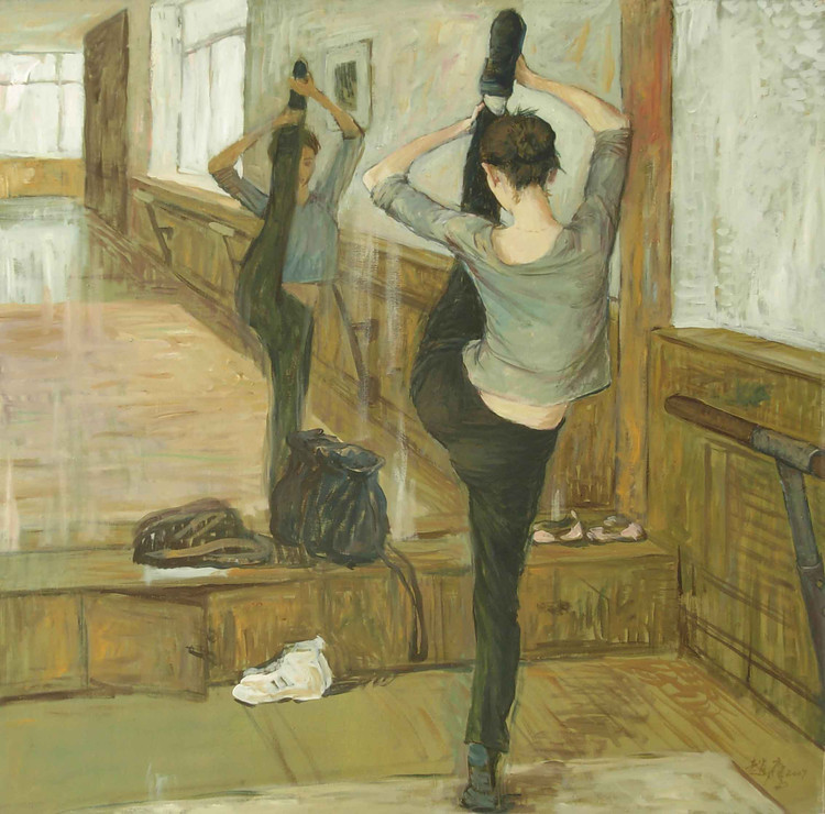 柠檬汁氤在水中　角落里美人如茵——画家赵鹰的写意油画