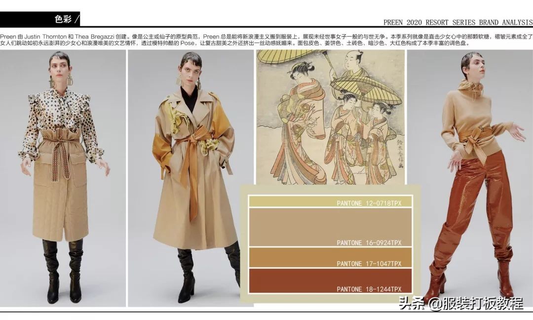 服装设计纹样款式图,服装设计潮流穿搭流行趋势