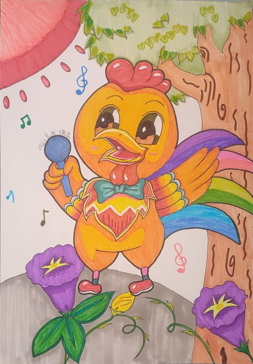 暑假儿童画一年级作品,儿童画合集