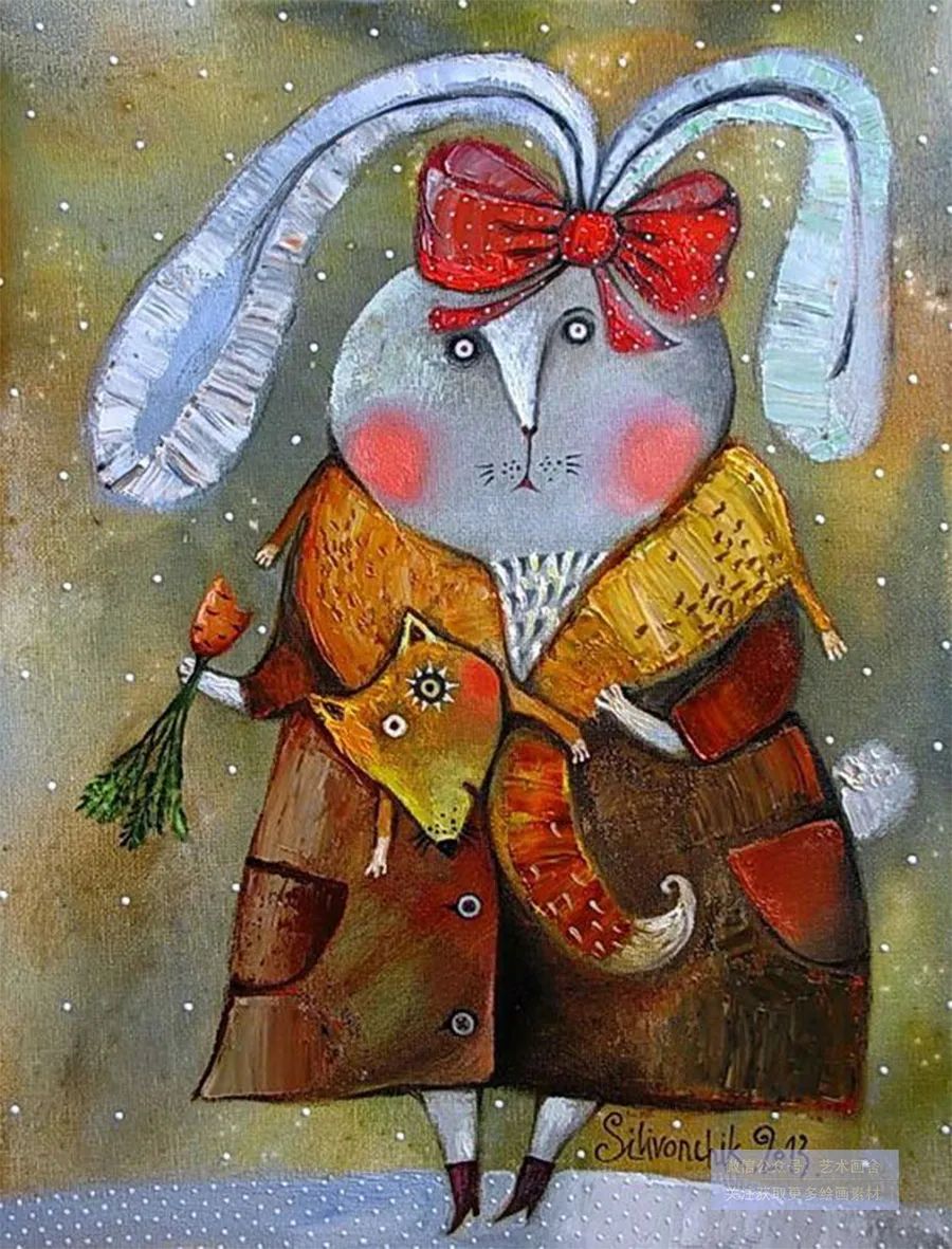 5岁小孩怎么画兔子才可爱又好看,8-12岁儿童水粉画兔子教程