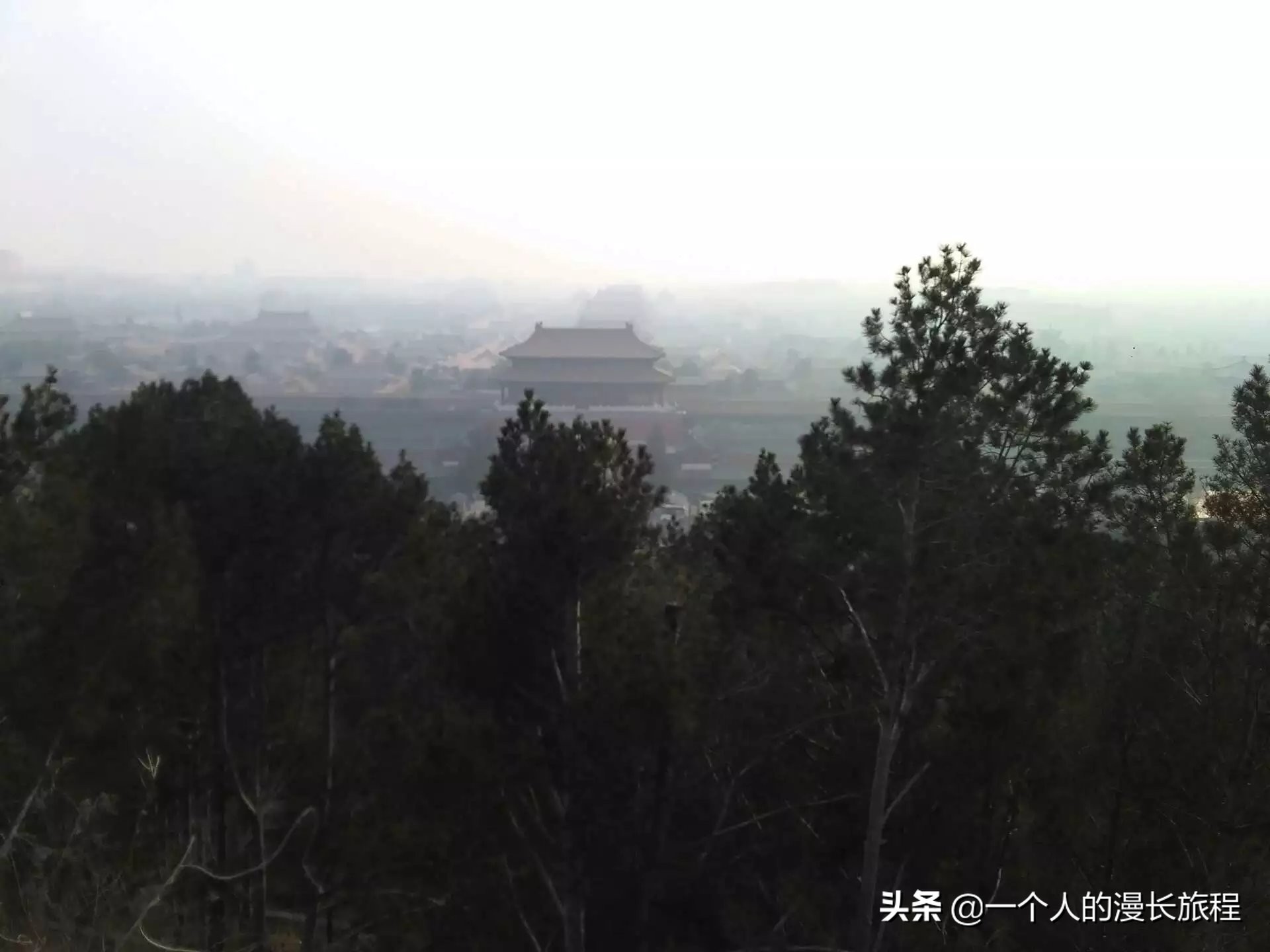 北京景山,这里是北京故宫