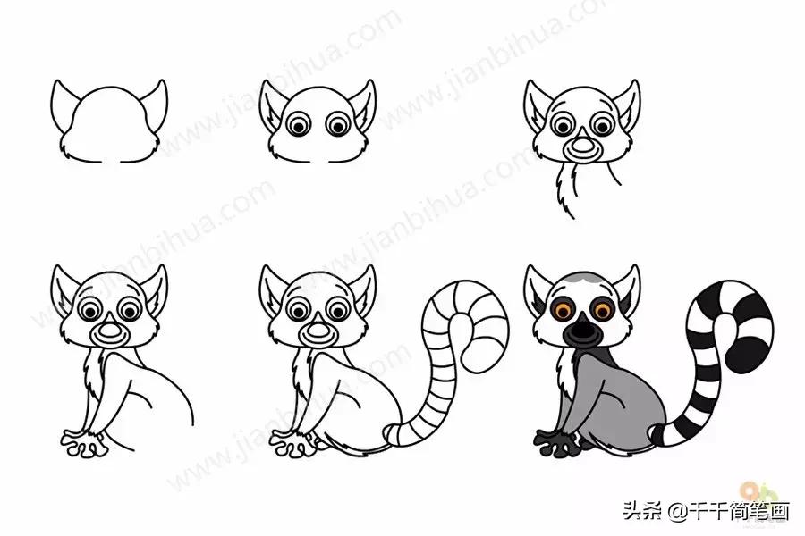 3-6岁儿童动物画入门教程,幼儿园动物画大全最简单