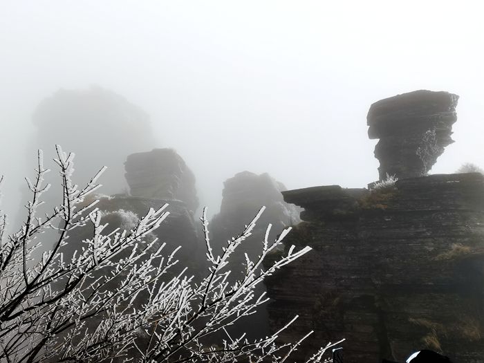 雨中的梵净山景色,烟雨梵净山