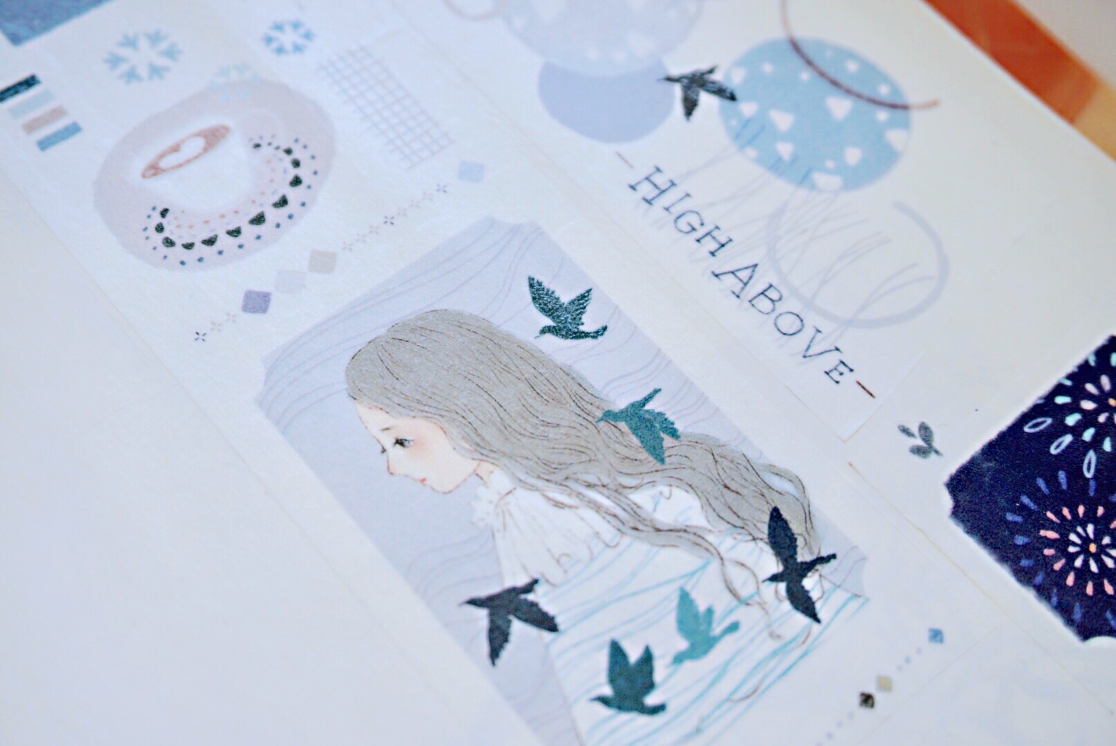 炎炎夏日里，做手帐就该用蓝色系胶带，先给你们看看我的蓝色胶带