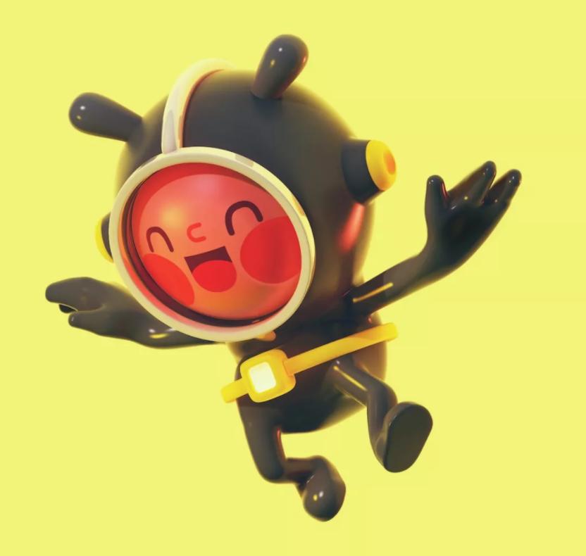 会动的3d插画,c4d会动的字体教程