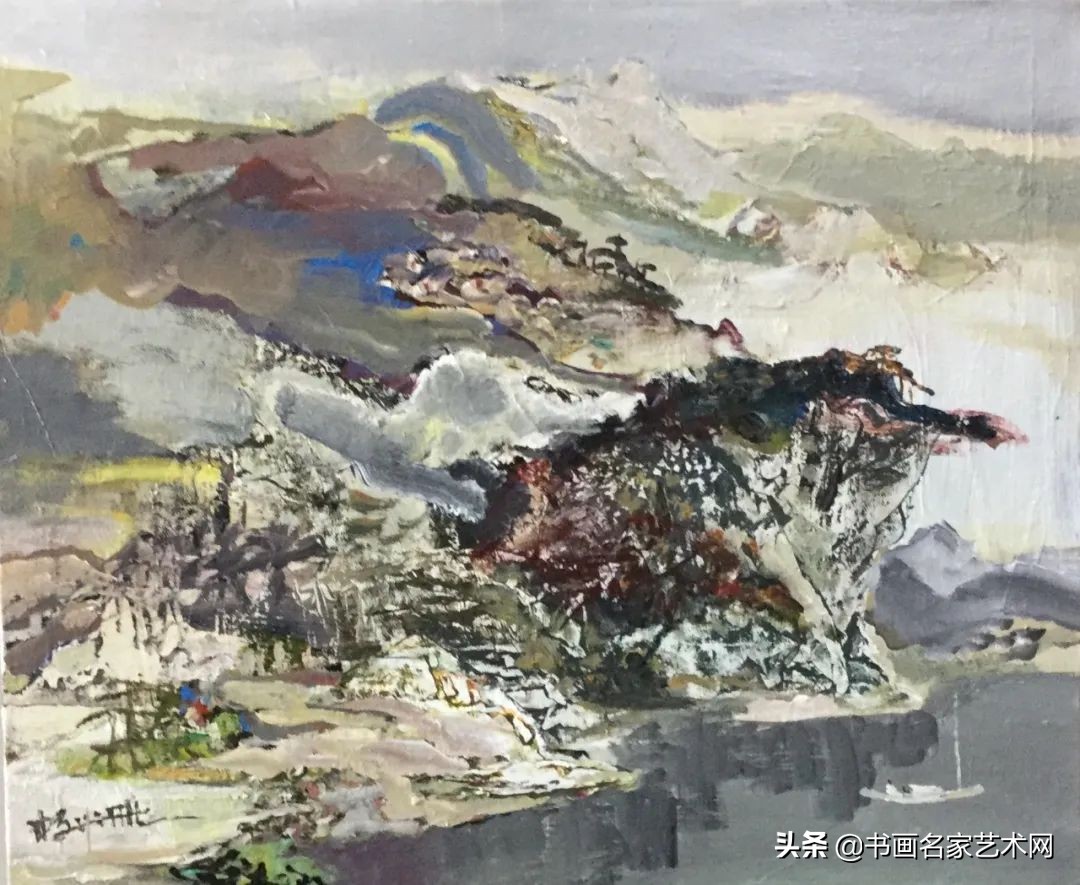 杨兴雅意向山水油画作品欣赏,艺术中国杨建宏绘画作品鉴赏