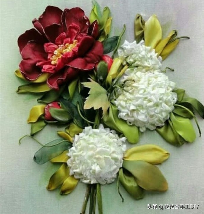 丝带绣的立体绣法,丝带绣的各种绣法视频