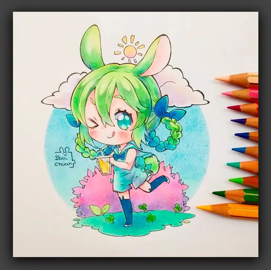 卡通动漫人物绘画素材9-12岁,绘画学习图文