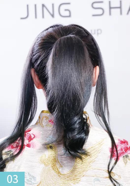 中式婚礼造型敬酒服,发量少的新娘敬酒服造型