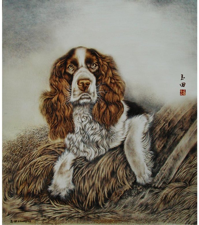 田玉田烙画动物作品欣赏,田玉田烙画多少钱