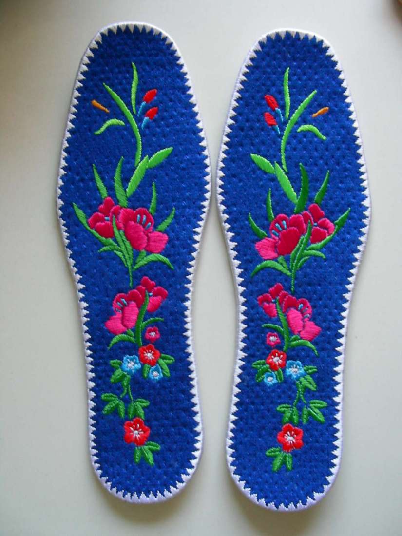 好看刺绣鞋垫花样图案大全,手工刺绣鞋垫花样初学者