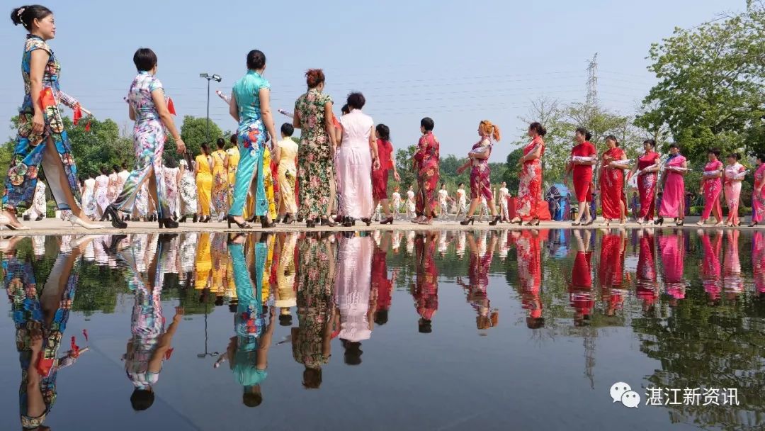 惊艳全国、破世界纪录!455名旗袍佳丽云集湛江遂溪玥珑湖