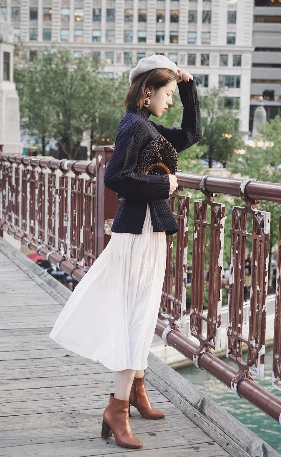 早春风衣穿搭高级感,早春穿搭颜色毛衣外套