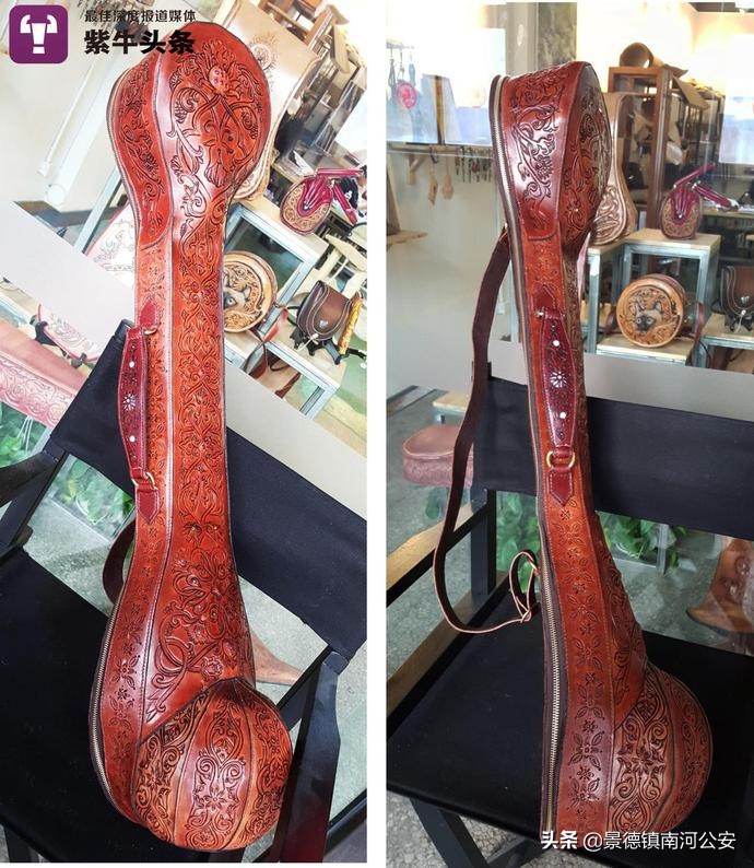 飒!*疆新**“花木兰”穿自制皮甲惊艳网友:用皮雕展现*疆新**有多美