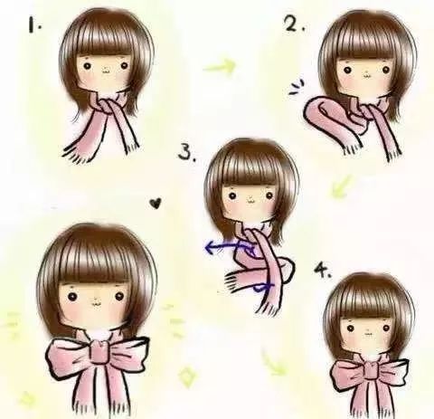 保暖又柔和的围巾系法很有气质哦,围巾保暖时尚的系法