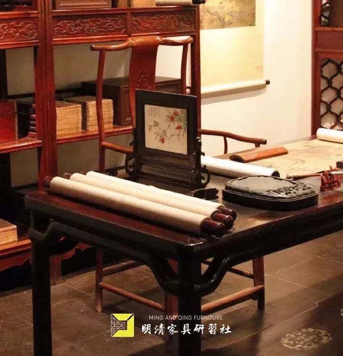 古典家具现代空间书房,古典家具与现代空间书房