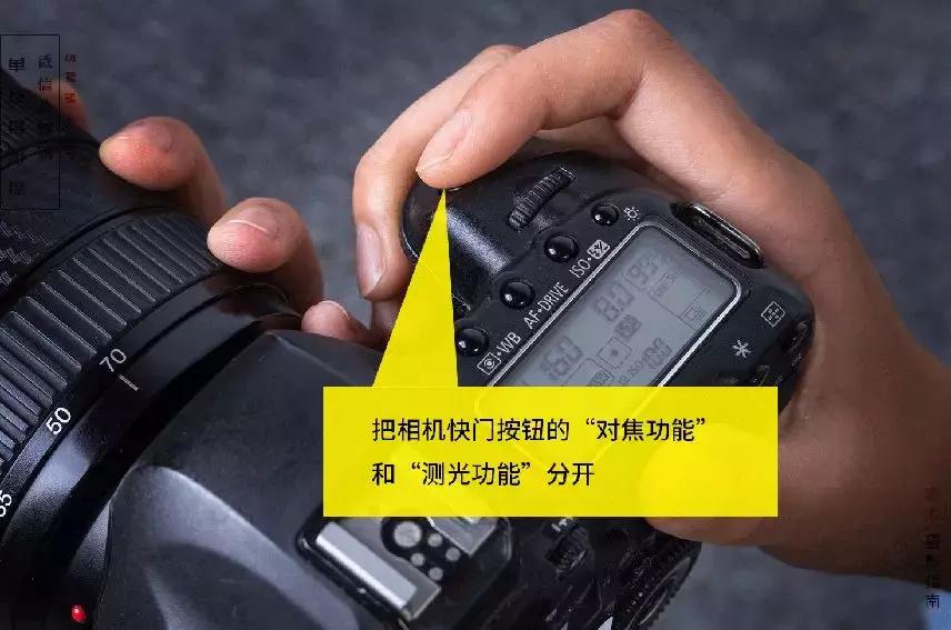 相机测光和对焦如何分开,对焦点和测光是不是都是半按快门