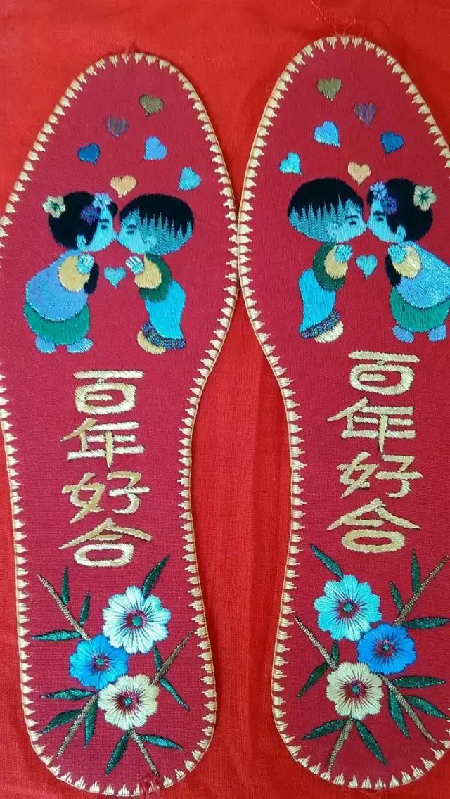 刺绣鞋垫花样各种图案教程,几何鞋垫图案鞋垫绣法