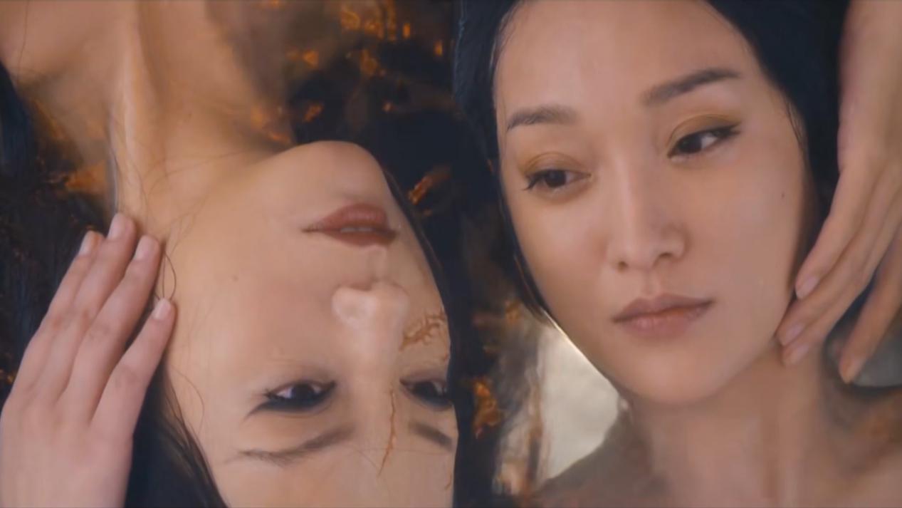 画皮2周迅第二次给公主换皮,赵薇周迅画皮水中换皮花絮