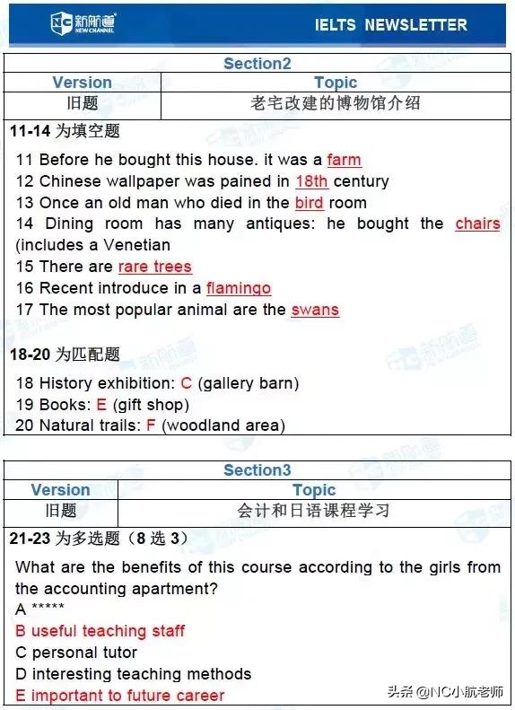 雅思考试原题,8月11日雅思考试回顾