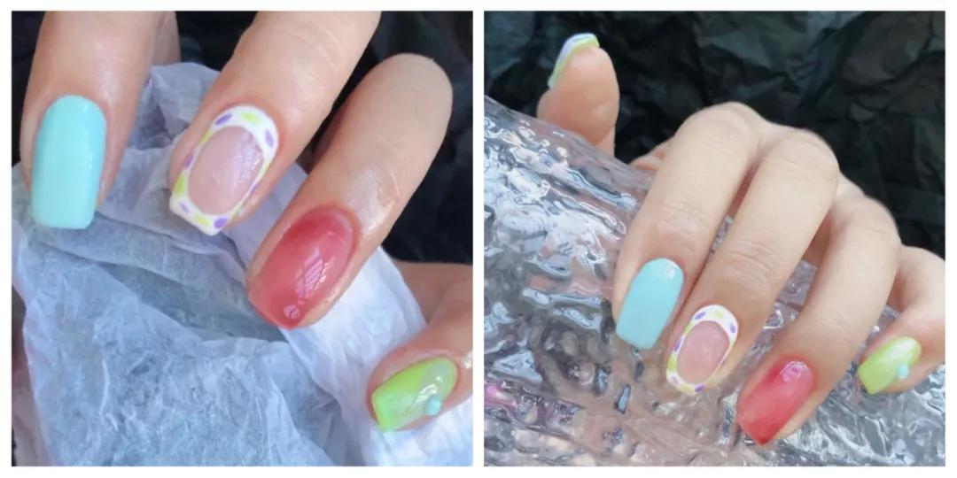 打翻了调色盘子,打翻的调色板美甲