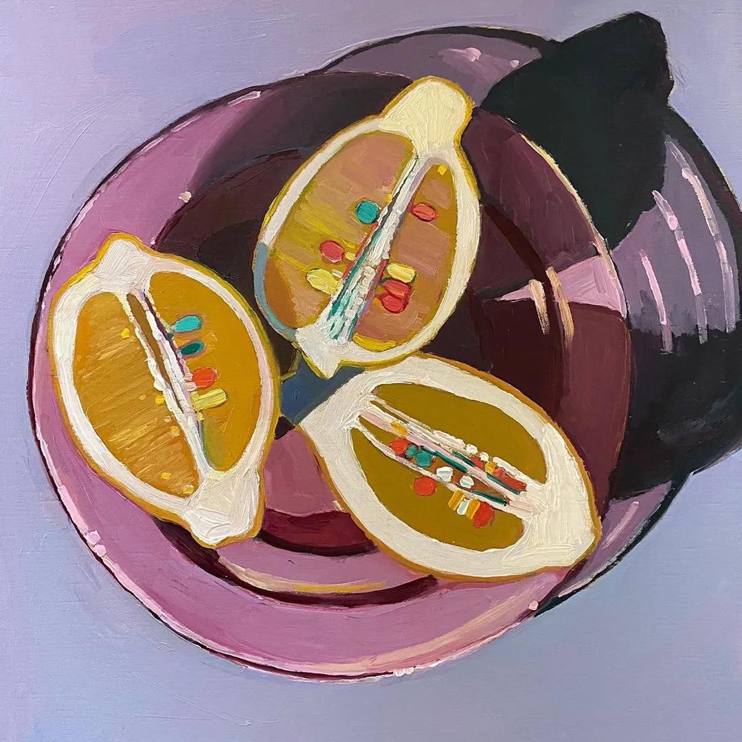 充满光感，秀色可餐的水果绘画