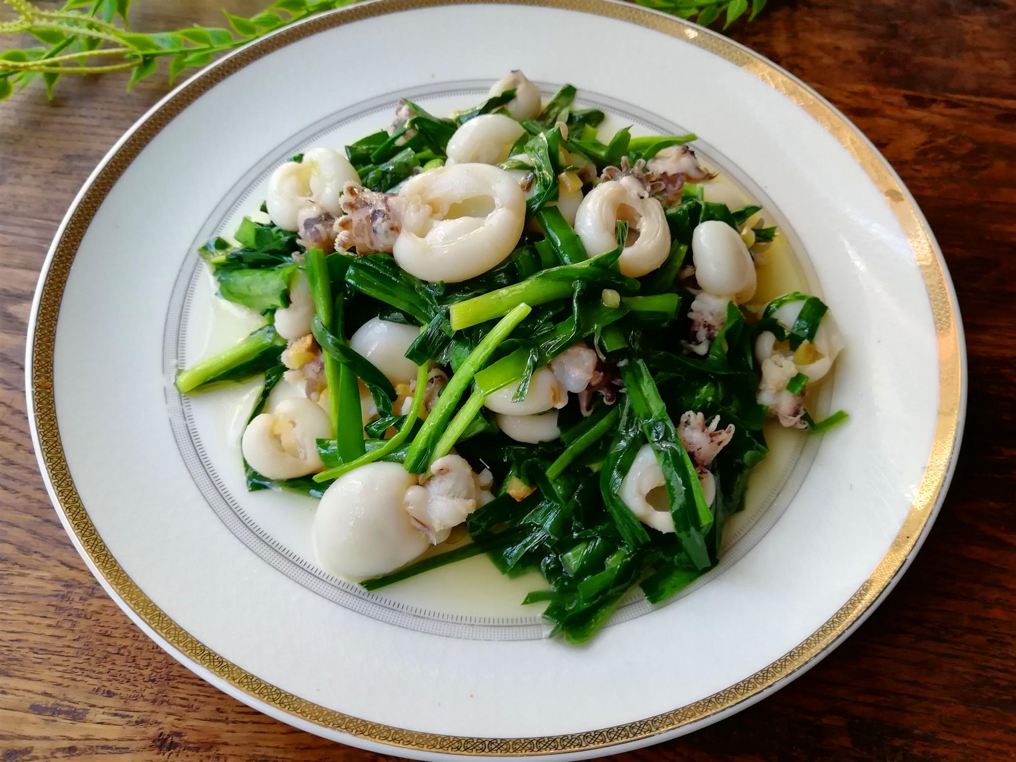 韭香墨鱼仔的正宗做法,韭菜墨鱼仔的正宗做法