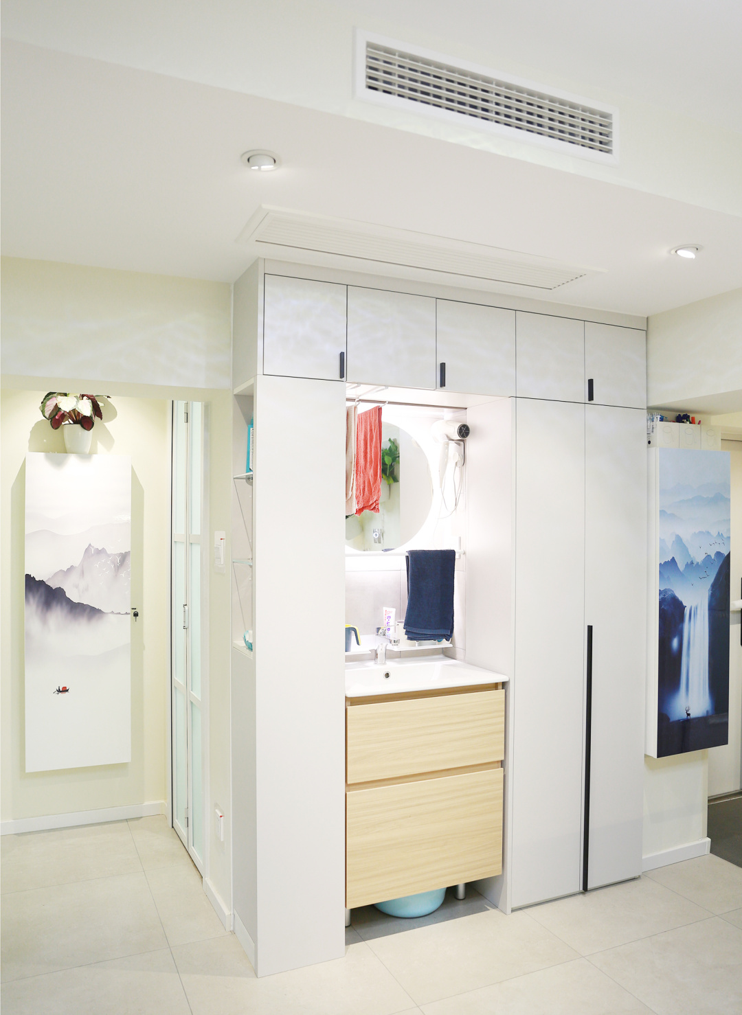 88平双阳台现代简约风格,一室一厅大阳台小户型装修老房子