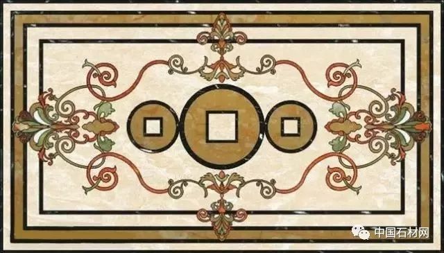 卫生间花洒水刀拼花效果图,水刀拼花图案效果图