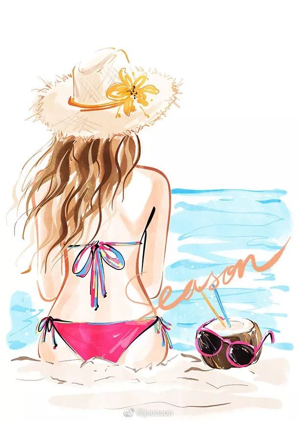 精美水墨插画,那些浪漫的水墨画插画