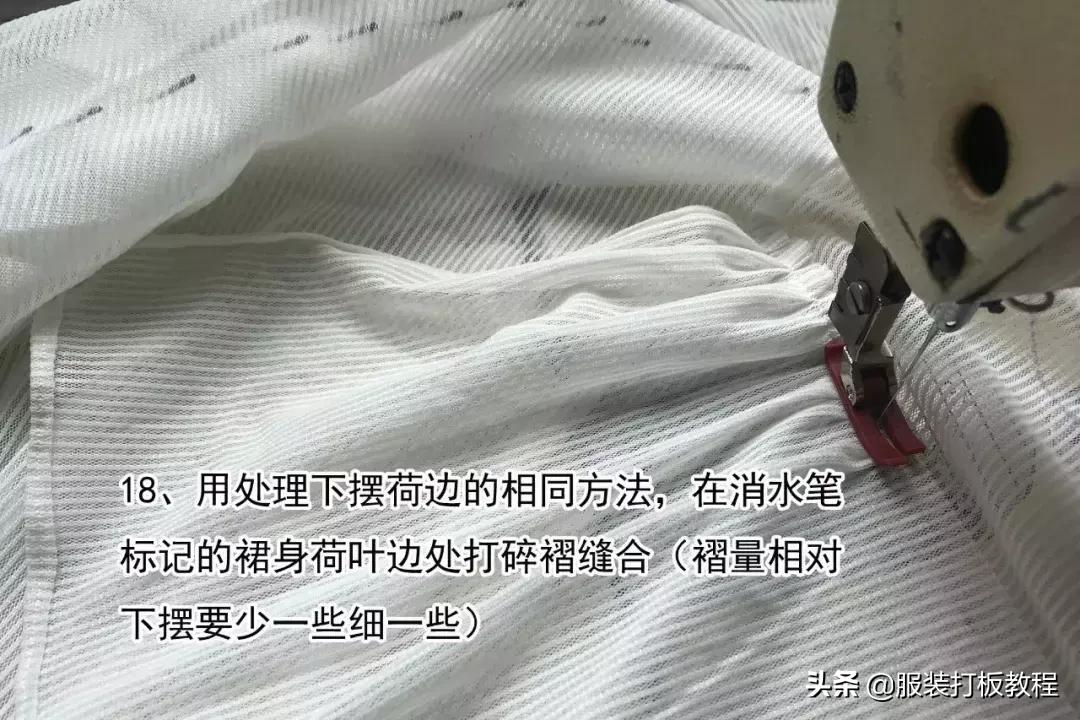 不规则半身荷叶边裙结构制图,不规则半身荷叶裙怎么搭配