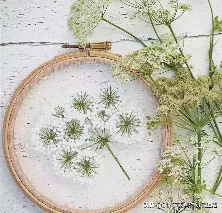 白线的刺绣,白线刺绣针法
