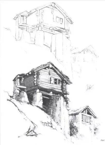 不会画就学别人画,不会画素描写生