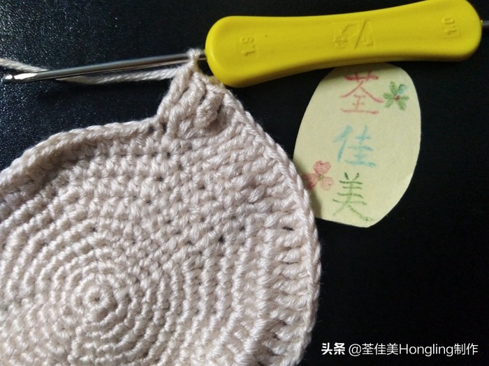 马蹄莲花的钩织教程,马蹄莲宽叶子的钩织教程