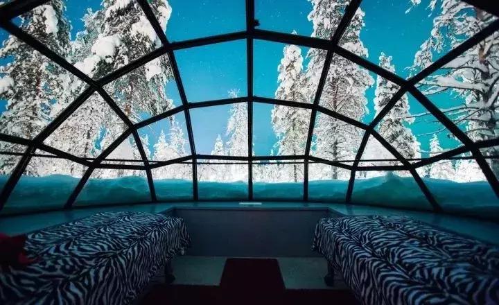 芬兰玻璃屋极光横屏,芬兰极光玻璃屋造价