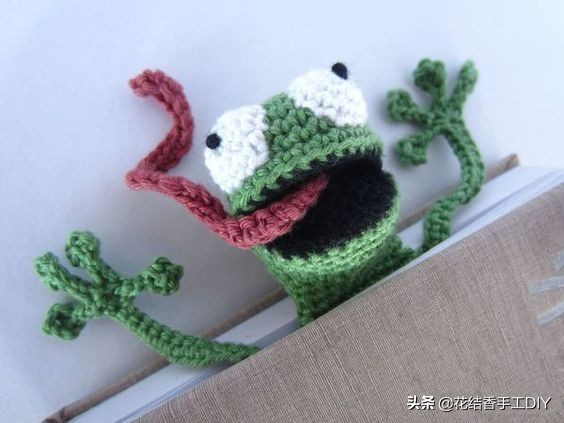 搞怪章鱼手工编织帽子,创意小动物书签编织法