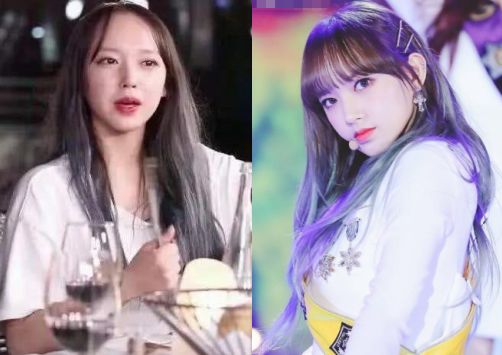 无刘海女明星长发发型,长脸型女星的无刘海发型