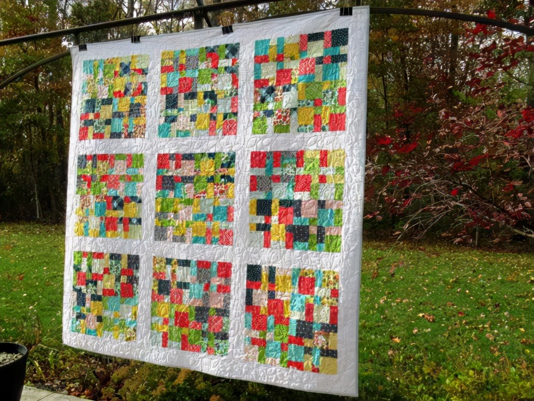 最简单的拼布被的方法,如何用碎布做成成品布