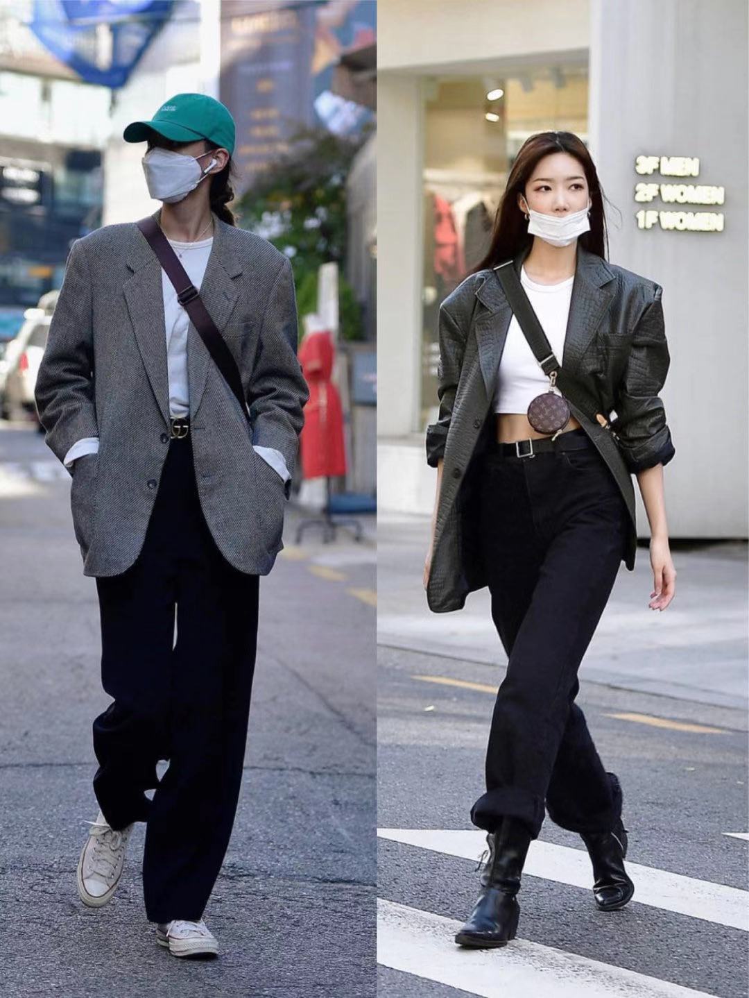 很有冬日韩系穿搭韵味,简约耐看的韩系秋冬穿搭范本