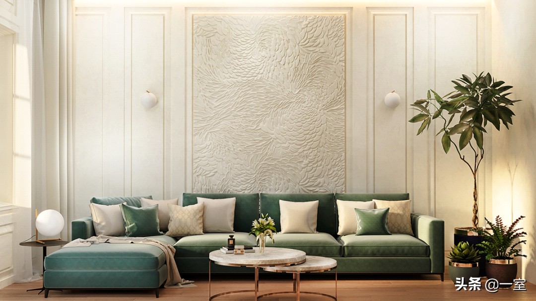 3.3米背景墙设计,客厅背景墙设计简约款