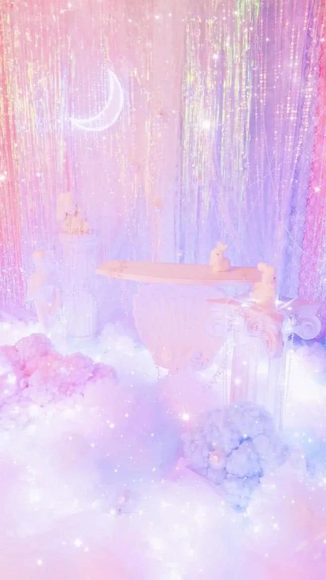 壁纸蓝色系图片大全,彩色蘑菇壁纸图片