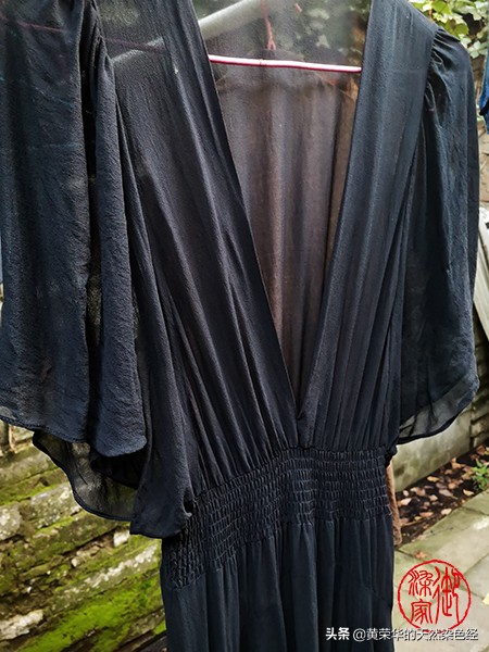 黑色桑蚕丝裙子什么时间穿,纯植物染色100%桑蚕丝连衣裙