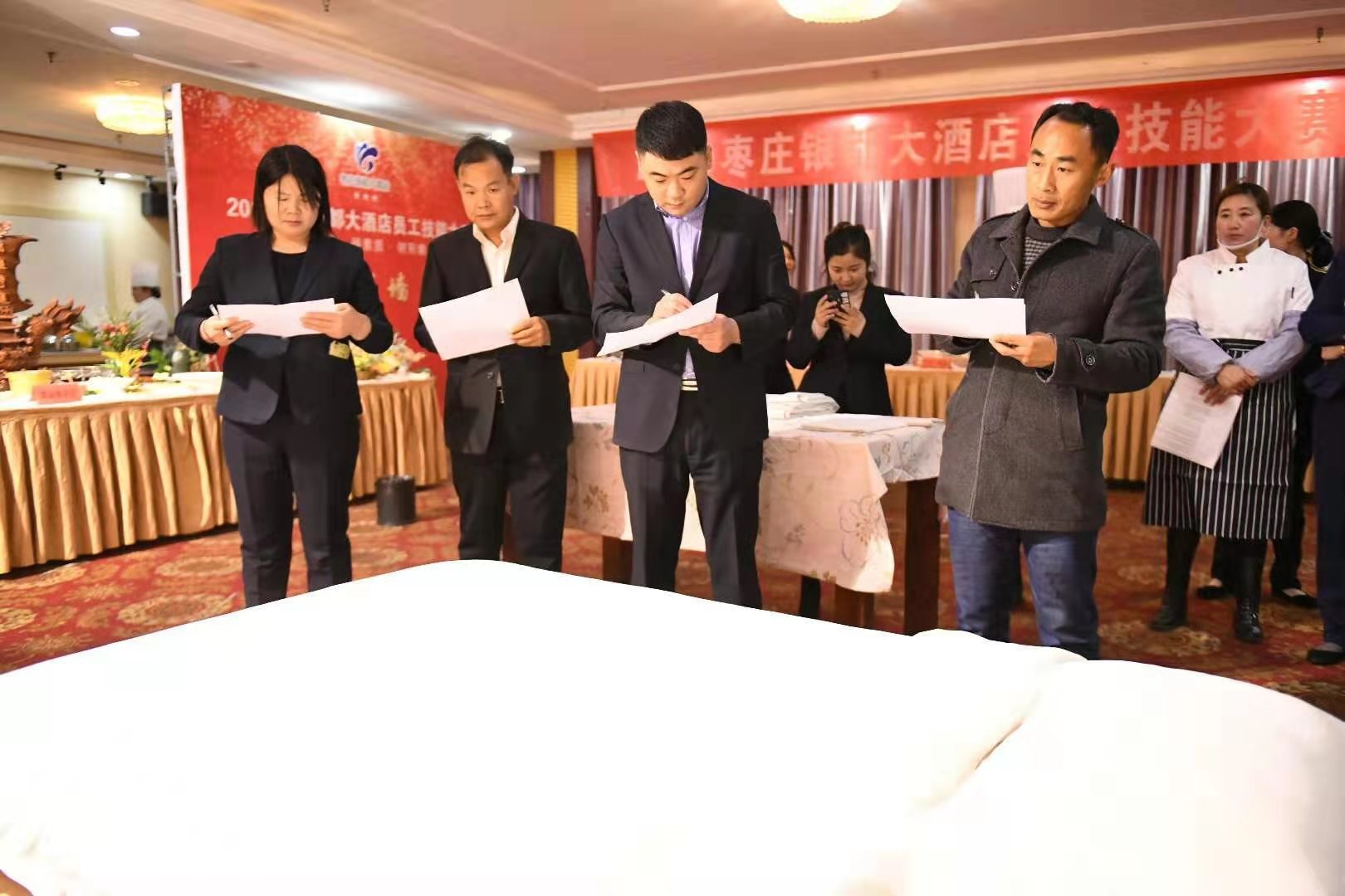 枣庄技能大赛,银都大酒店员工技能大赛