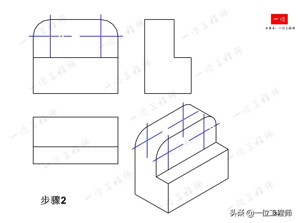 画法几何轴测图期末速成,轴测图梯形画法教程