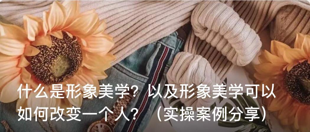 形象美学的八大要素,为什么要学习形象美学