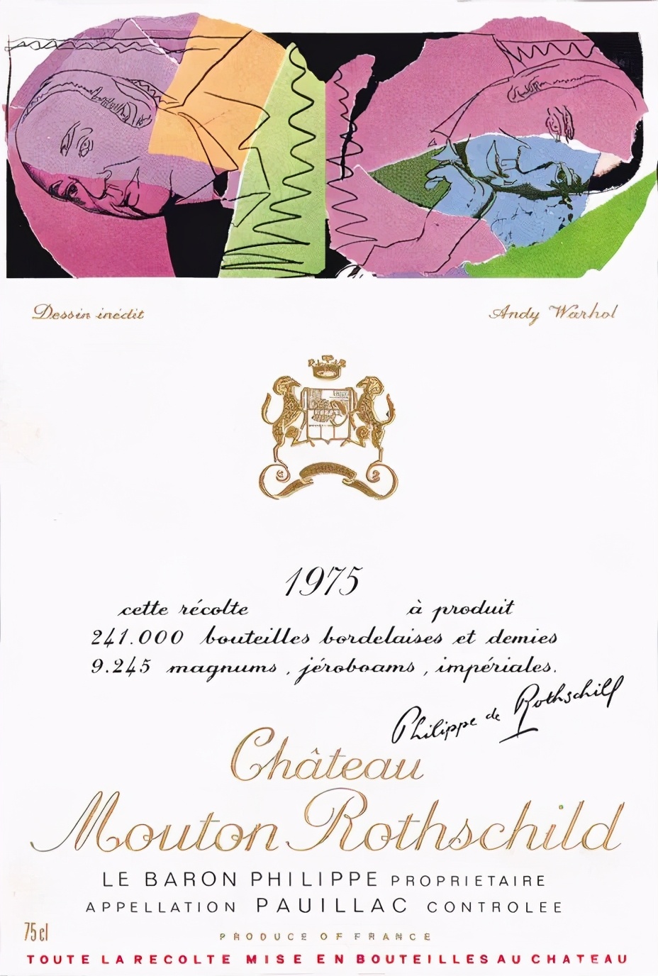 2017木桐酒庄,木桐酒庄2002年酒标