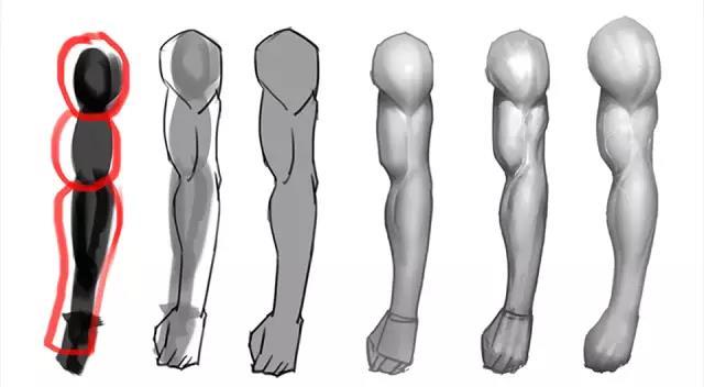 漫画人物的手臂都是怎么画的,漫画人物绘画手臂教程