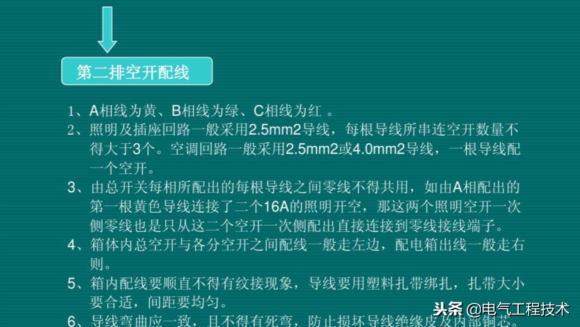 配电箱空气开关走线怎么走,配电箱开关的正确接线方法