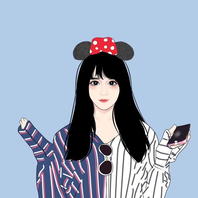 微信头像优美插画,微信清新头像手绘