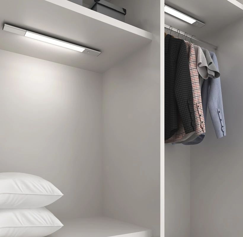 房间柜子灯带感应灯免布线,免安装橱柜感应灯